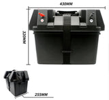 Battery Pack Box 12Vdc with Voltmeter, 12Vdc Car outlet and Dual USB.