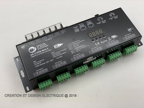 LED DMX-24x4A-5 - RGBW - Décodeur DMX