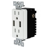 TU2154A 4.0A High Speed USB Charger Receptacle 15A (Discontinued)
